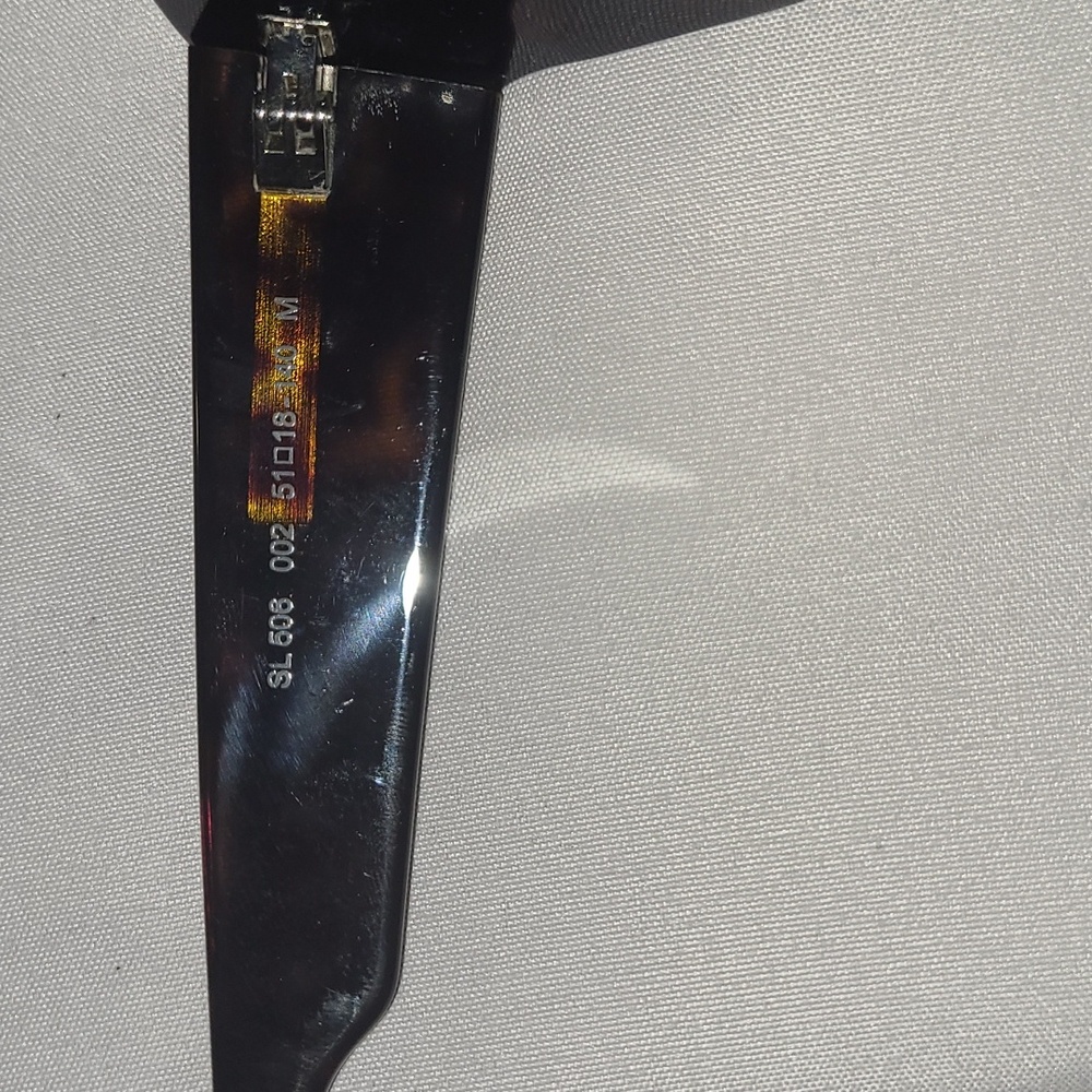 Saint Laurent Black Sunglasses with Leather Case - Picture 3 of 7